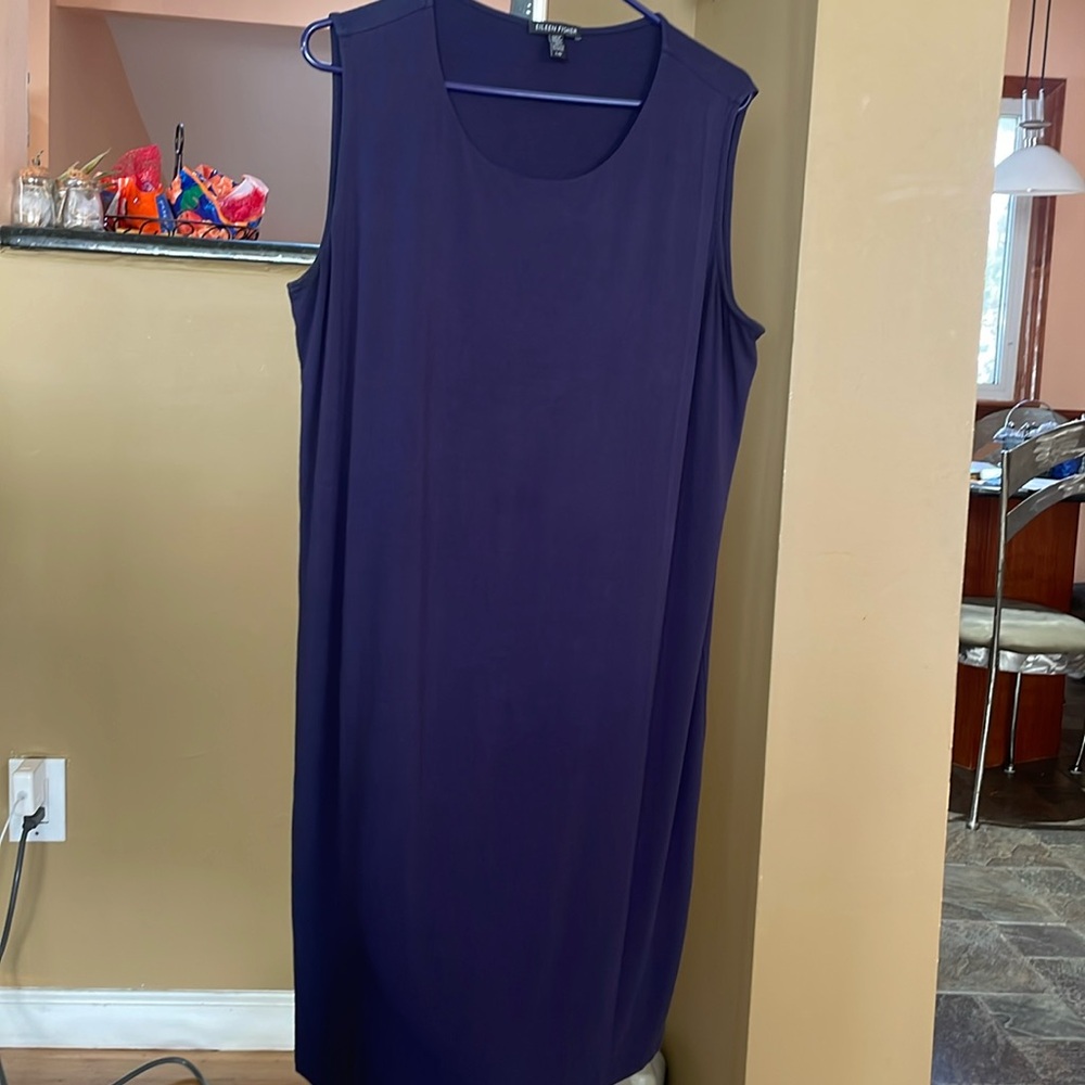 Women’s Eileen Fisher Sleeveless Shift Dress, Sz L